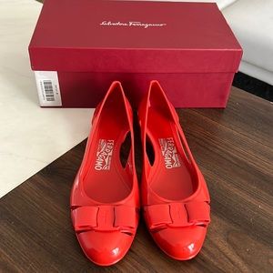 Salvatore Ferragamo jelly shoes with original box